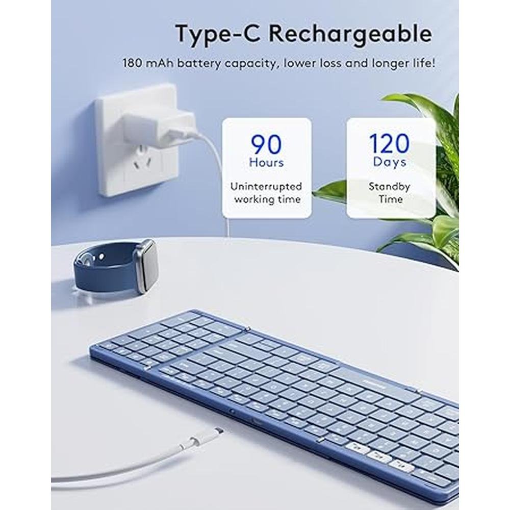 Keyboard Samsers: Samsers Foldable Bluetooth Keyboard with – Packaging