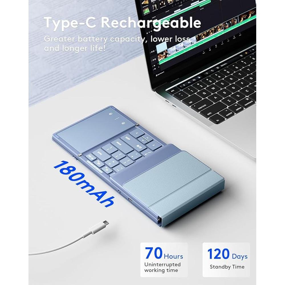 Keyboard Samsers: Samsers Foldable Bluetooth Keyboard with – Packaging
