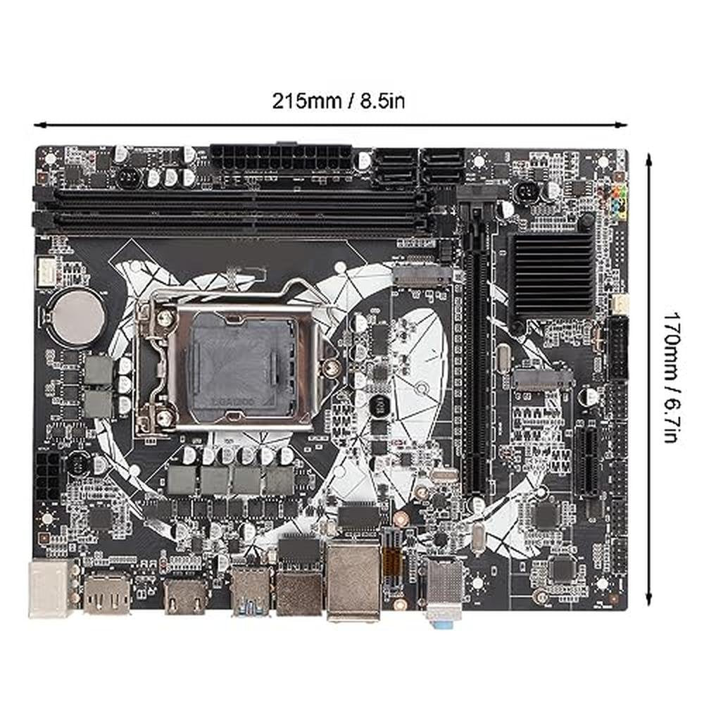 Mainboard Heayzoki: Heayzoki B460M Motherboard – Side View
