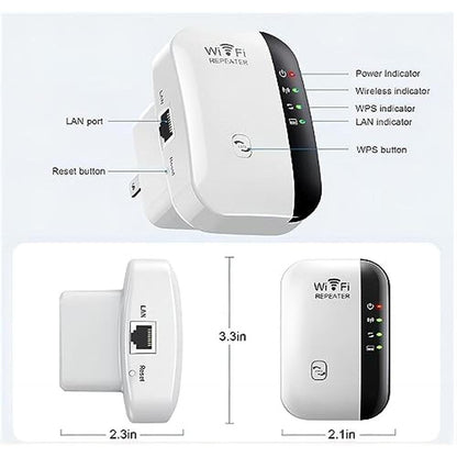 WiFi Extender: WiFi Extenders Signal Booster for Home up to – Side View