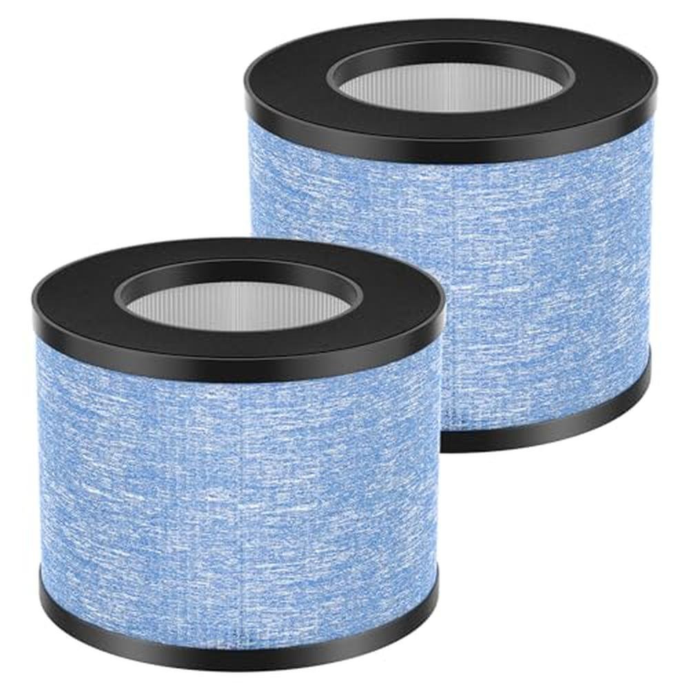 Air Filter: 2-Pack C102 HEPA Replacement Filter Compatible – Front View