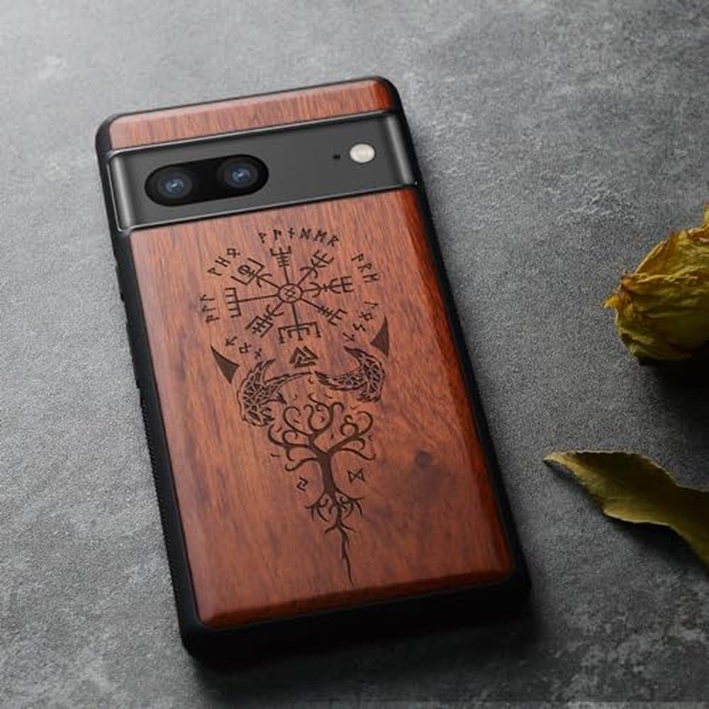 Wood Case: Carveit Pixel 8 Natural Wood Black TPU – Packaging
