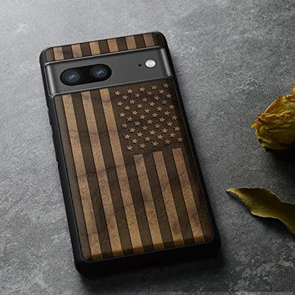 Wood Case: Carveit Pixel 8 Natural Wood Black Soft TPU – Packaging