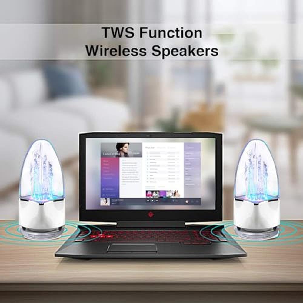 Speaker Throlx: THROLX Water Dancing Speaker Bluetooth – Side View