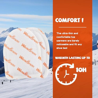 WarmSpark Air Activated Toe Warmers – In Use