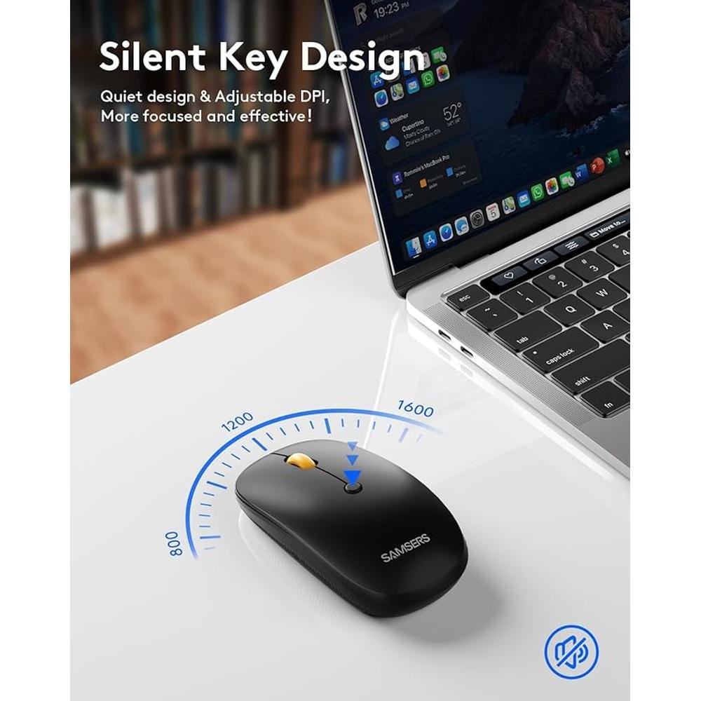Keyboard Mouse: Samsers Folding Bluetooth Keyboard Combo – In Use