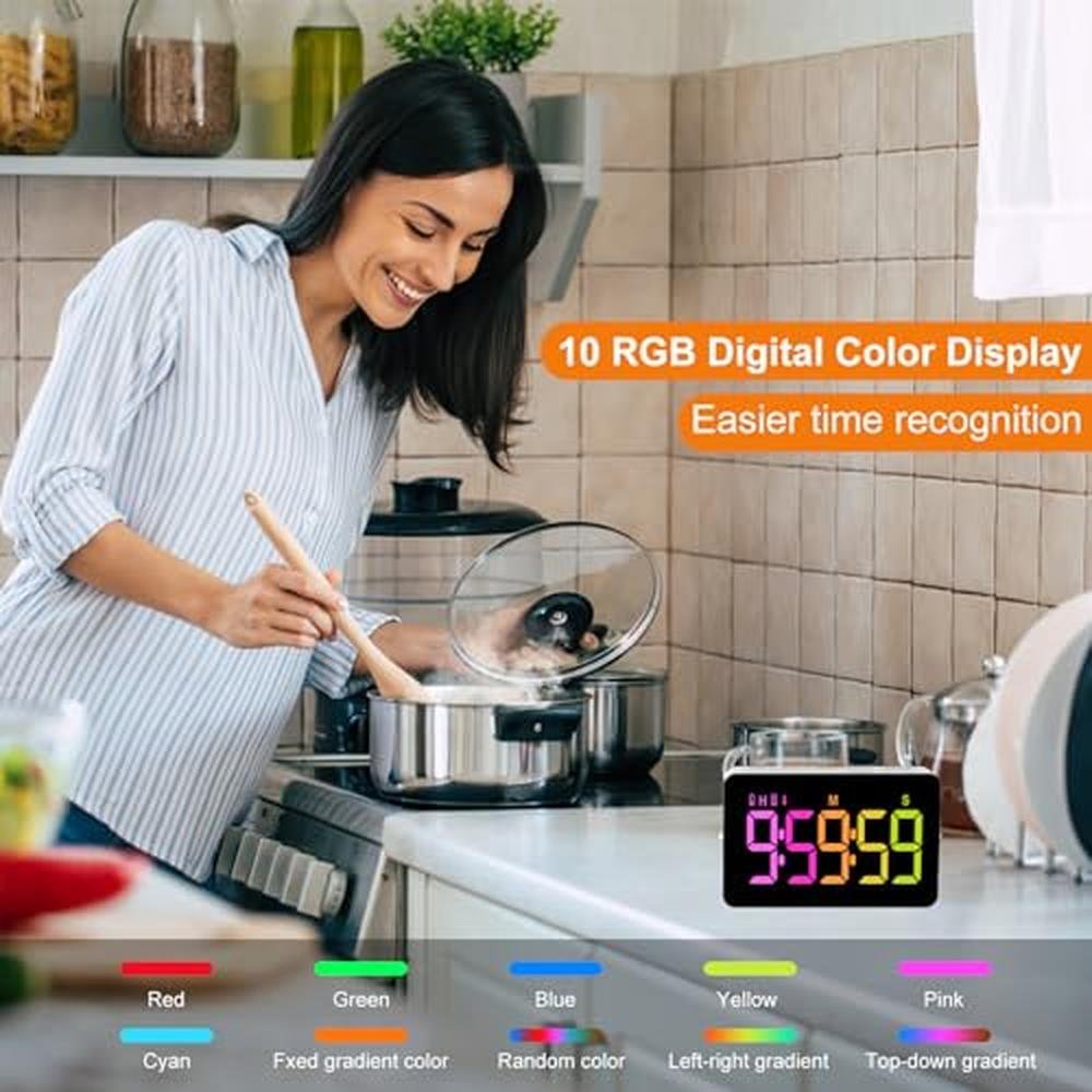 Premium Kitchen Digital Timer – Side View