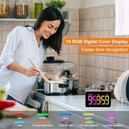 Premium Kitchen Digital Timer – Side View