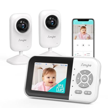 Simyke Baby Monitor: Simyke Upgrade Video Baby Monitor with – Front View