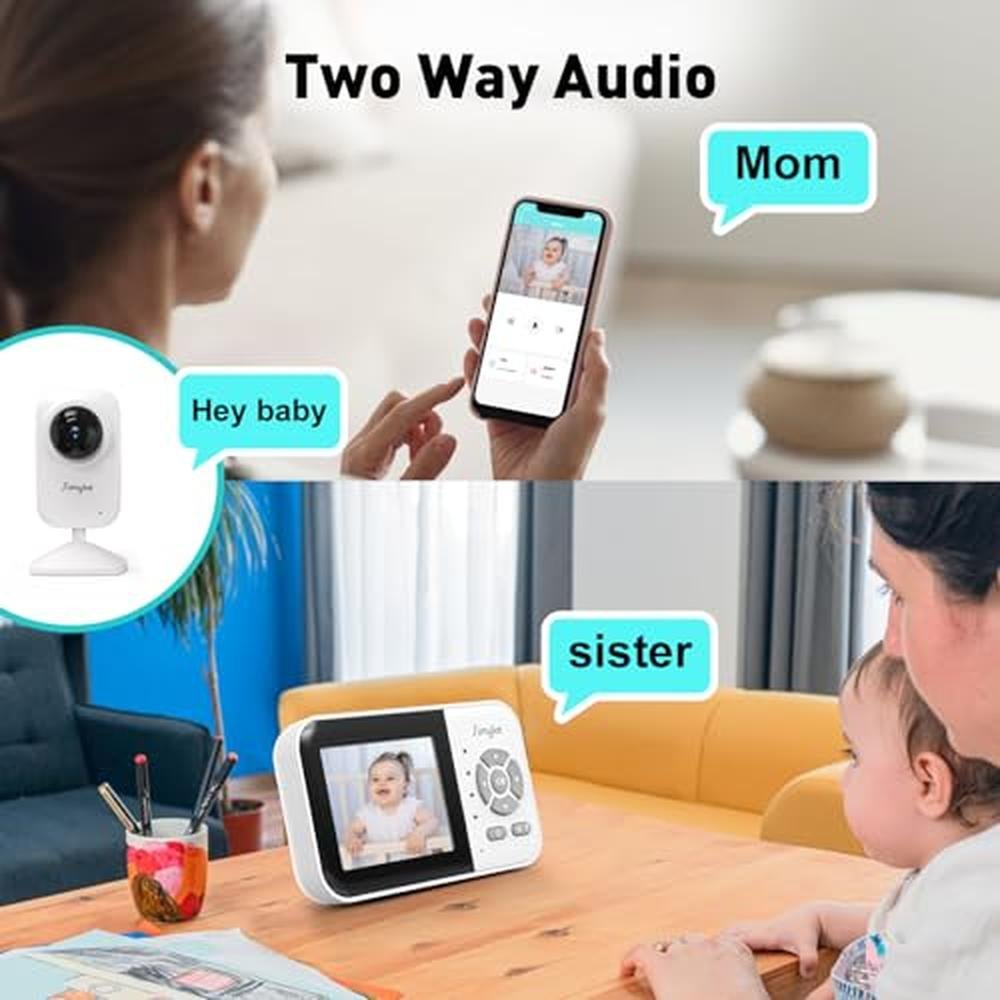 Simyke Baby Monitor: Simyke Upgrade Video Baby Monitor with – Close-up Detail