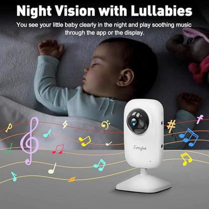 Simyke Baby Monitor: Simyke Upgrade Video Baby Monitor with – In Use