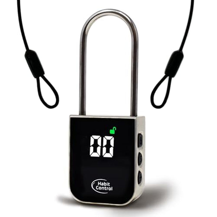 Premium Habit Control Metal Timer Lock – Front View