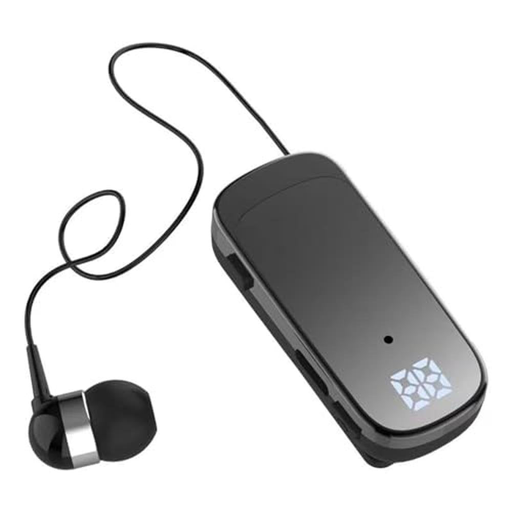 Retractable Earpiece: Premium Wireless Retractable – Front View