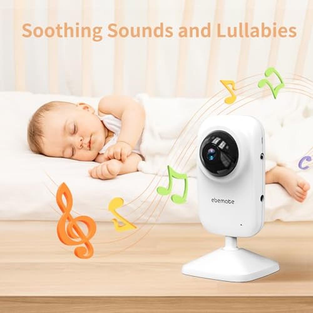 Video Baby Monitor: Ebemate EBE28 2.8 LCD Screen Video – Close-up Detail