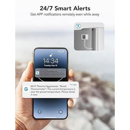 GoveeLife WiFi Refrigerator Thermometer – Side View