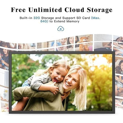 Frame Picture: Nethgrow Large Digital Picture Frame 21.5 – Close-up Detail