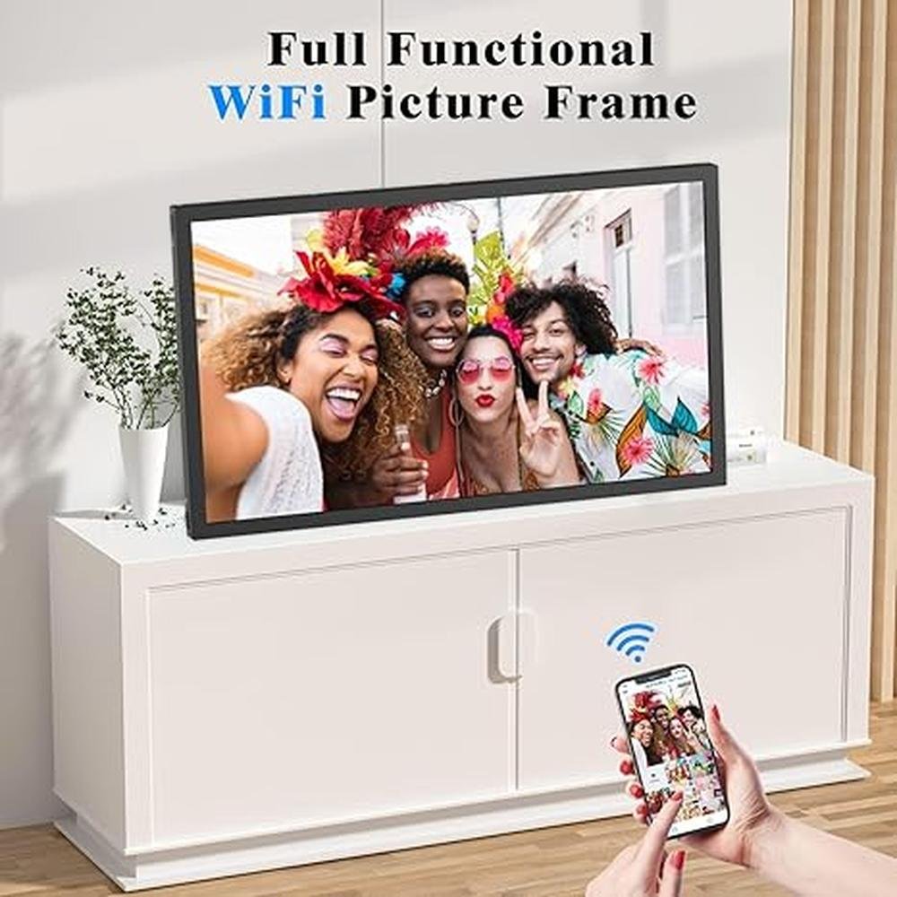 Frame Picture: Nethgrow Large Digital Picture Frame 21.5 – In Use