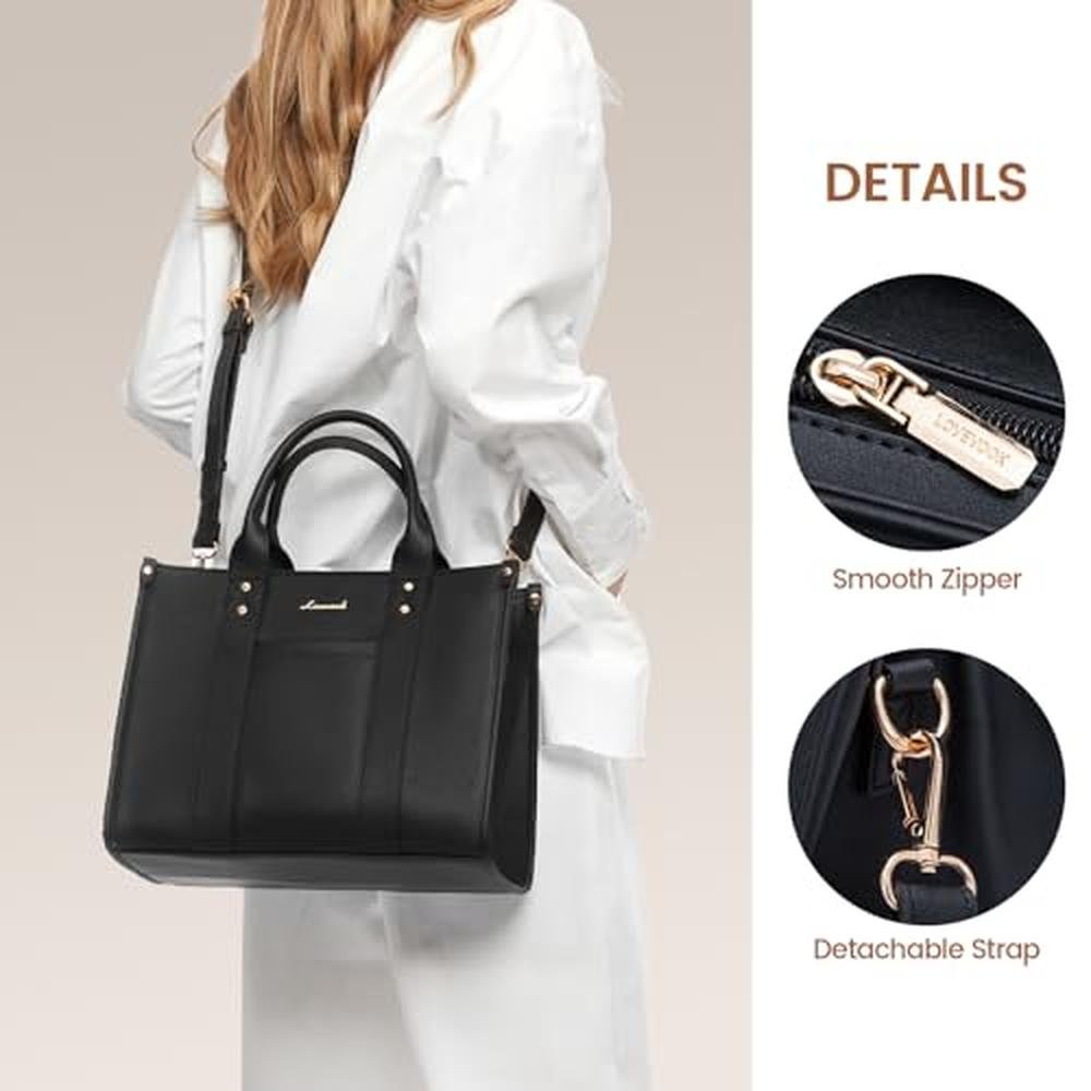 Purse Lovevook: LOVEVOOK Leather Tote Bag Purse for Women – In Use