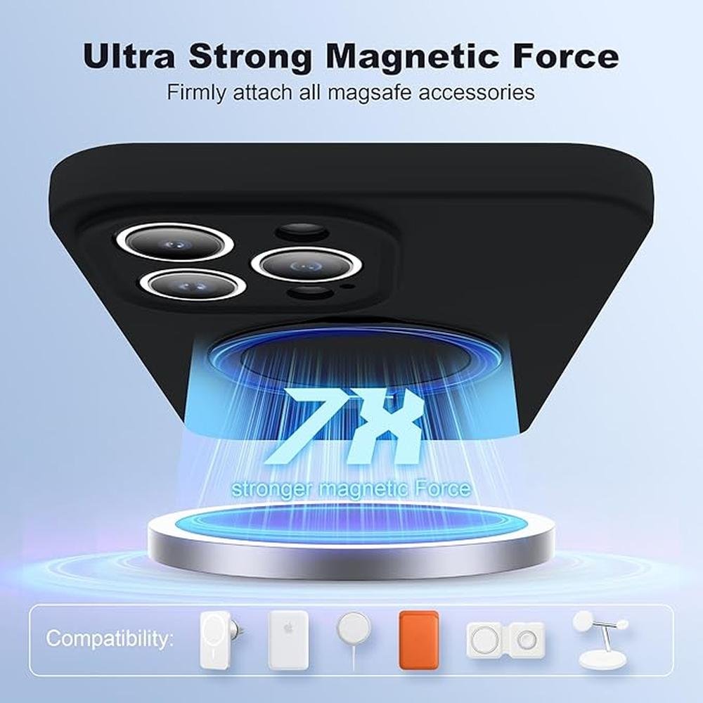 iPhone Case: SKYLMW iPhone 15 Pro Max Magnetic Invisible – Close-up Detail