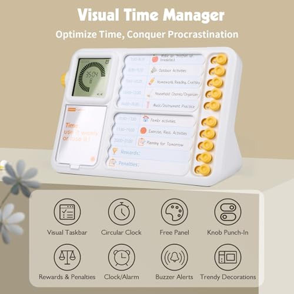 Timer Visual for Kids: Planning Board – Close-up Detail