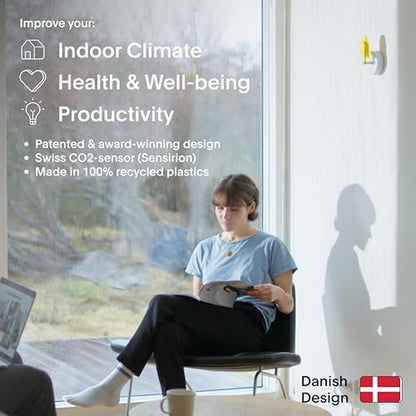 Birdie 2.0: Design Indoor CO2 Monitor – Side View