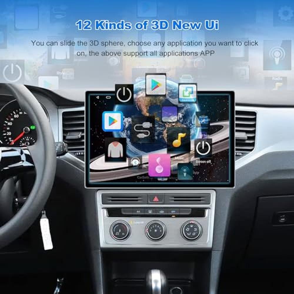 Android Car Stereo: JMANCE 6+128GB 13-inch Double Din Touch – Side View