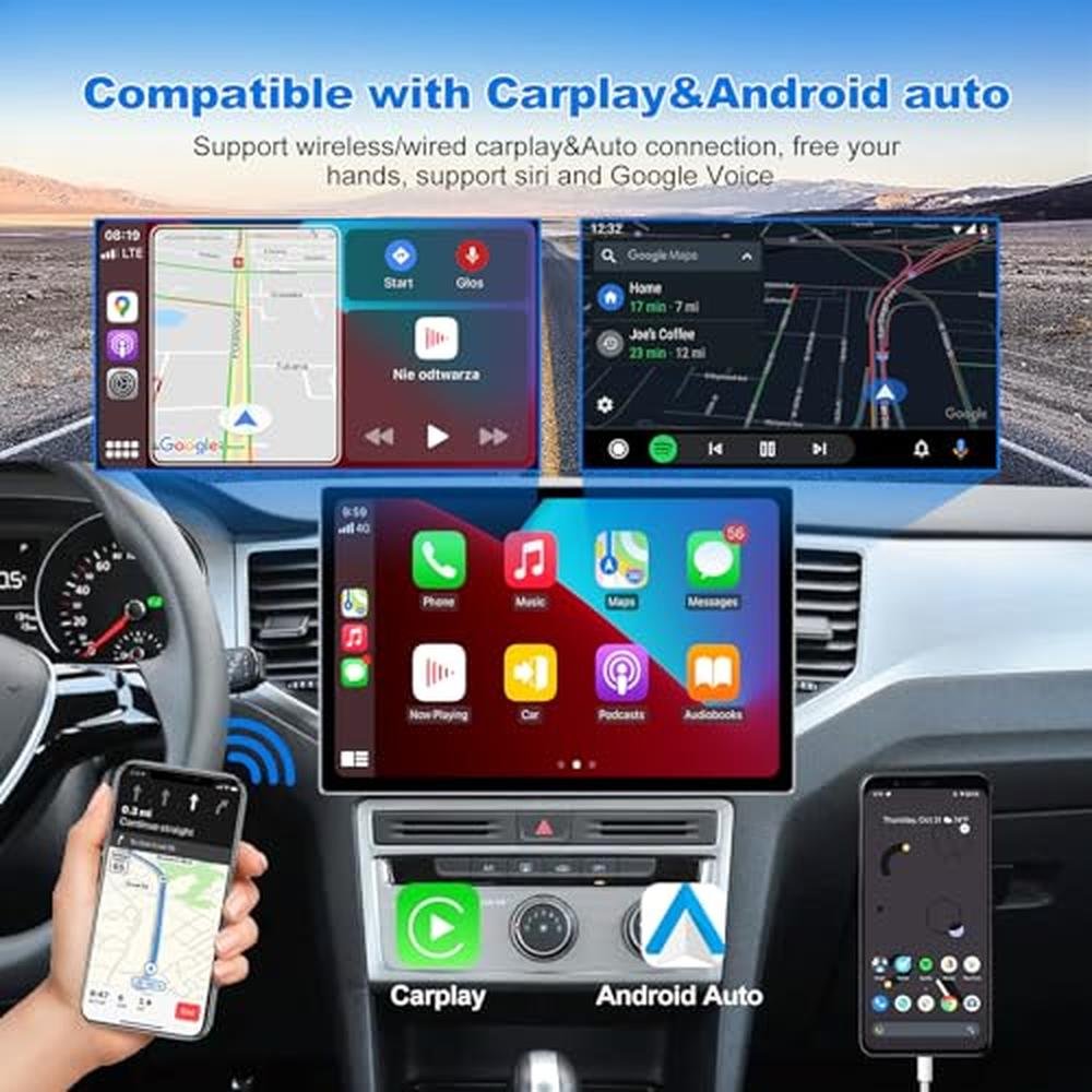 Android Car Stereo: JMANCE 6+128GB 13-inch Double Din Touch – In Use