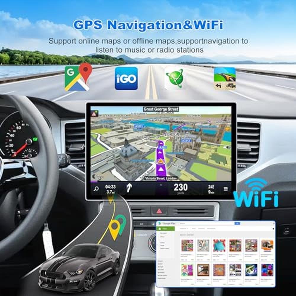 Android Car Stereo: JMANCE 6+128GB 13-inch Double Din Touch – Packaging