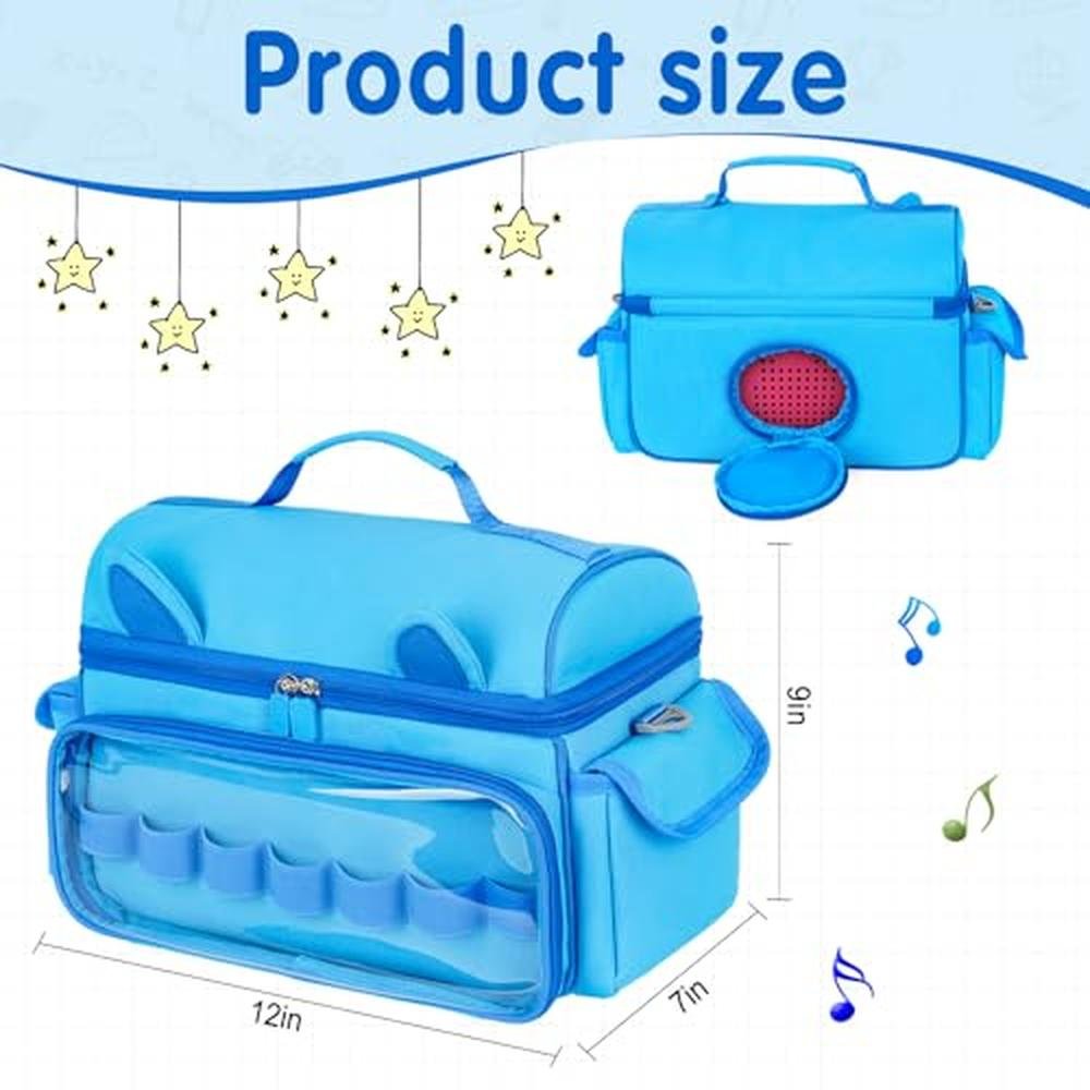 Tonies Bag: Jaffzora Carrying Case Compatible with Toniebox – Side View