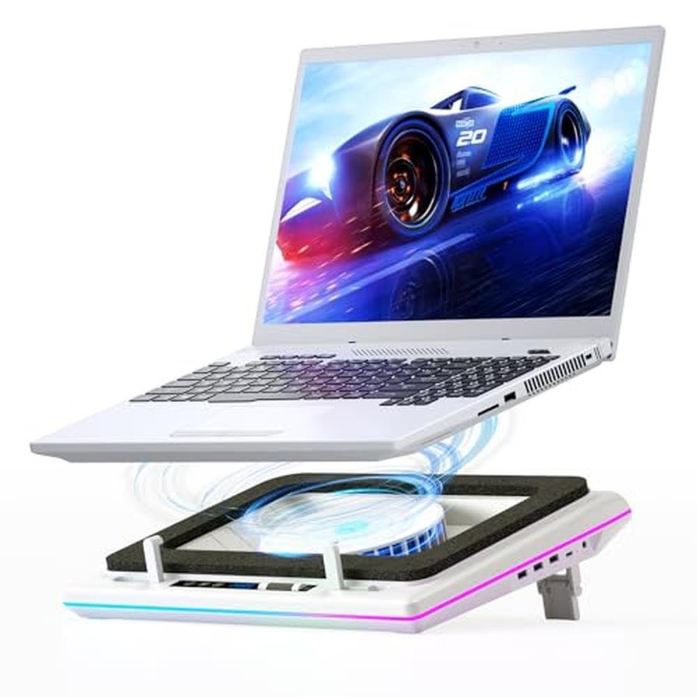 Llano Cooling Pad: Llano RGB Laptop Cooling Pad Powerful – Front View