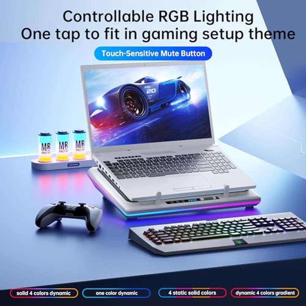Llano Cooling Pad: Llano RGB Laptop Cooling Pad Powerful – Close-up Detail