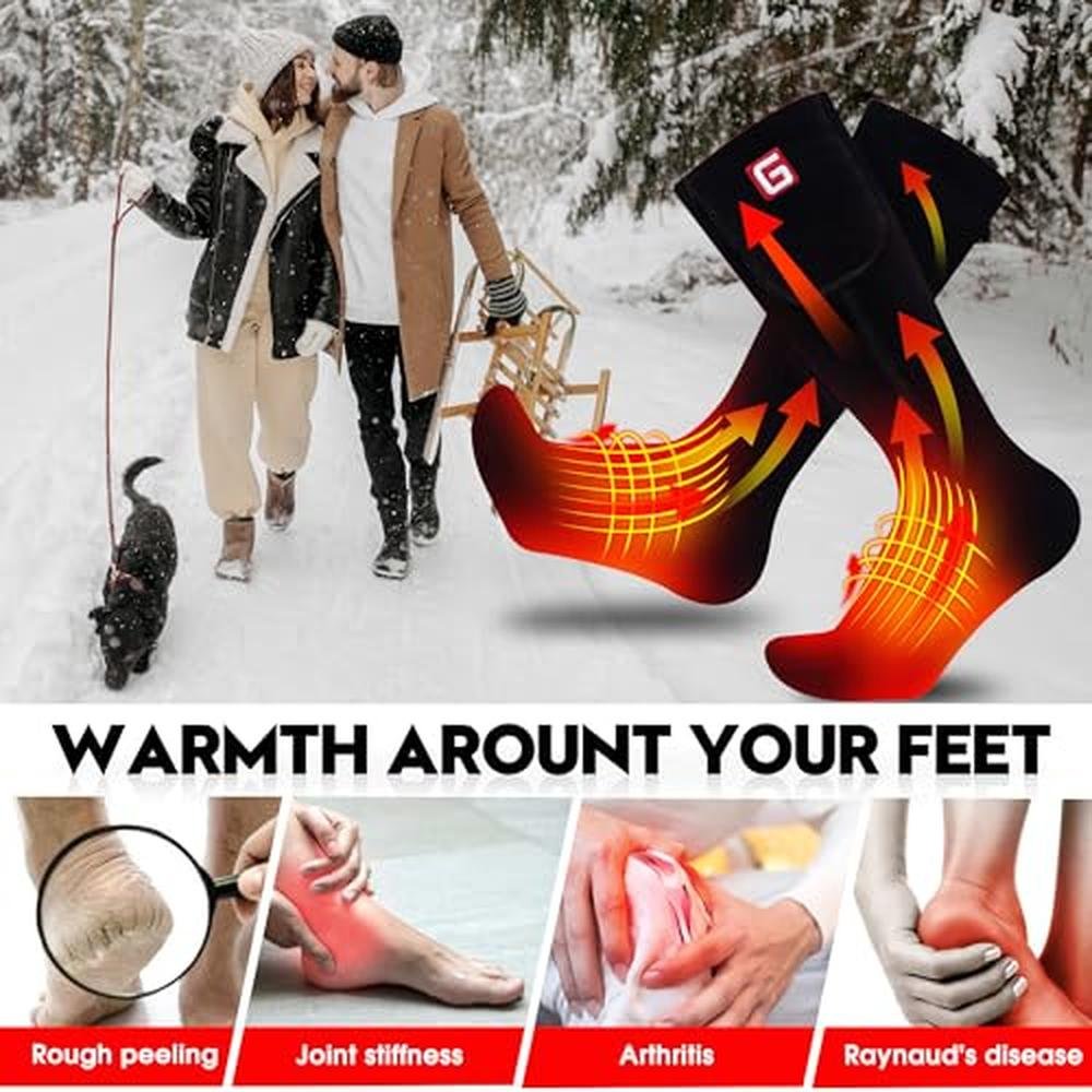 Heated Socks for Men and Women – In Use