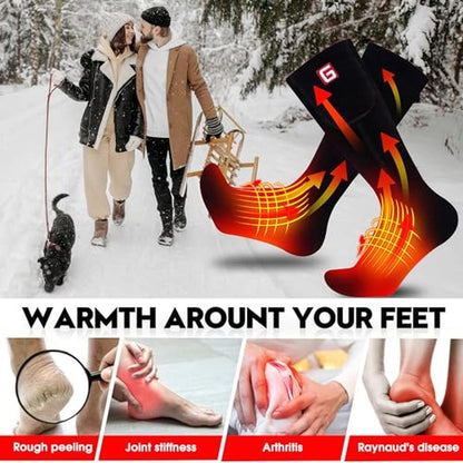 Heated Socks for Men and Women – In Use