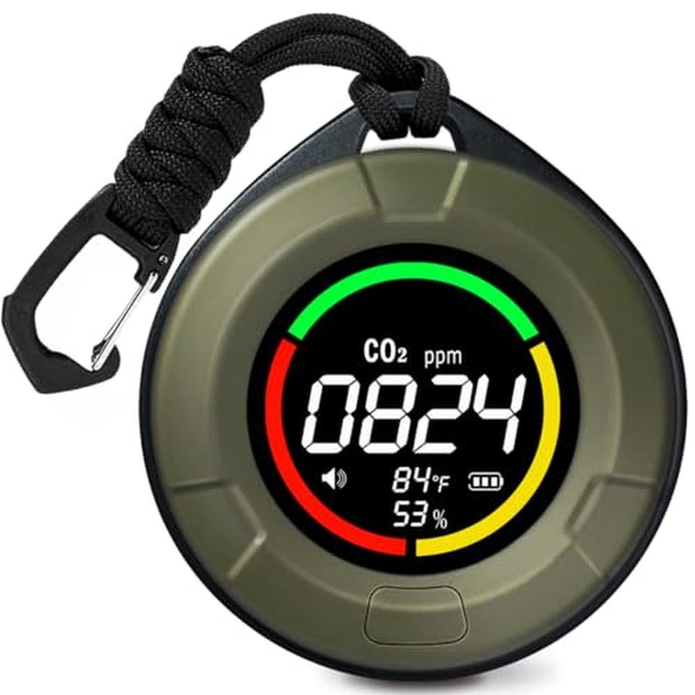 LSENLTY Portable CO2 Detector – Front View