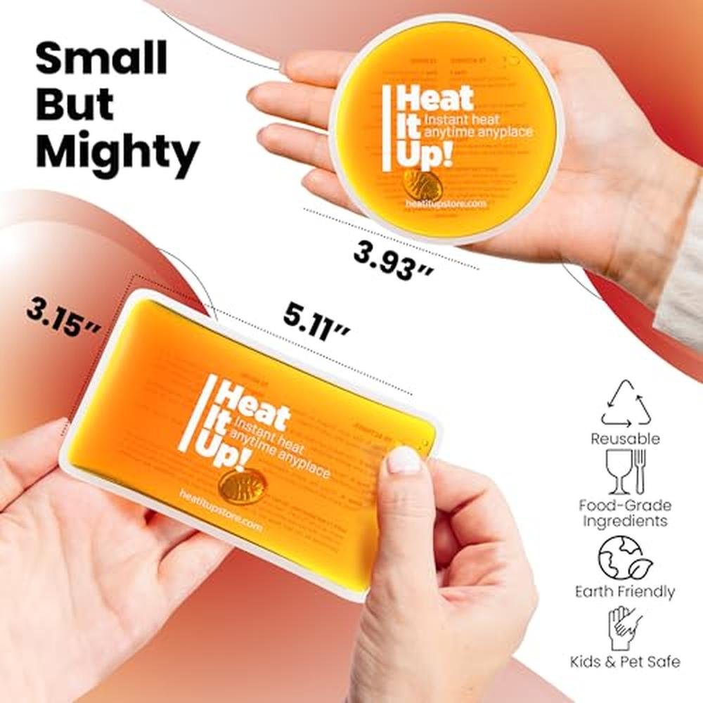 Heat Packs: Heat It Up Reusable Heat Pack 8 Instant Heat – Side View