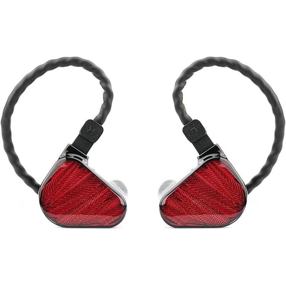 x Crinacle Zero: RED Dual Dynamic Drivers in-Ear Headphone – Front View