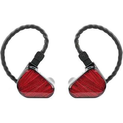 x Crinacle Zero: RED Dual Dynamic Drivers in-Ear Headphone – Front View