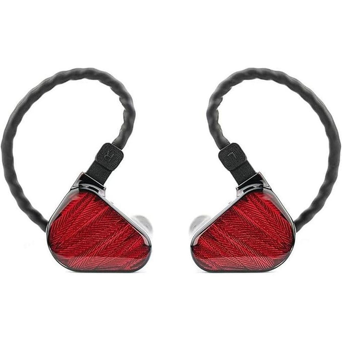 x Crinacle Zero: RED Dual Dynamic Drivers in-Ear Headphone – Front View