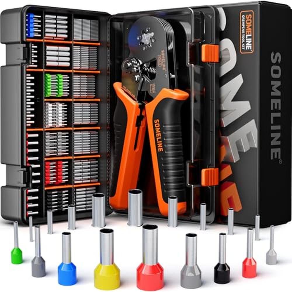 Wire Ferrules: SOMELINE Ferrule Crimping Tool Kit – Front View