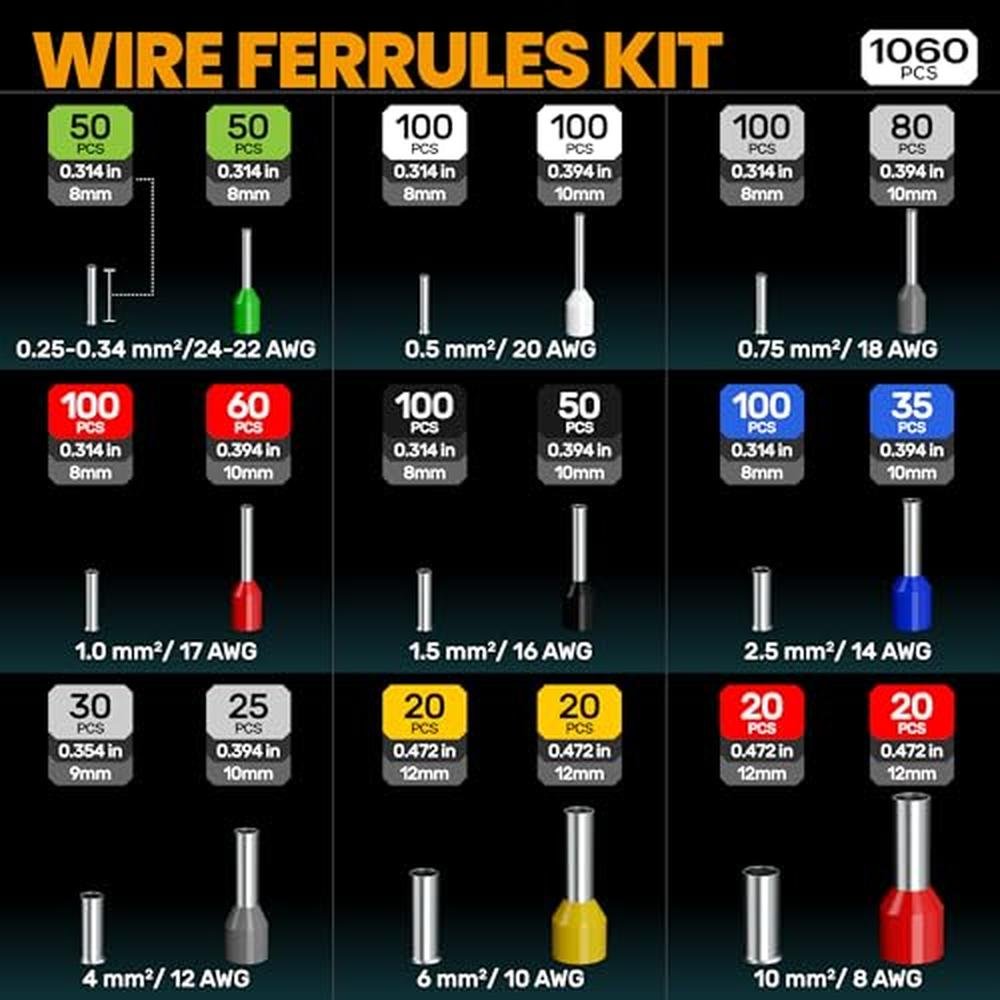 Wire Ferrules: SOMELINE Ferrule Crimping Tool Kit – In Use