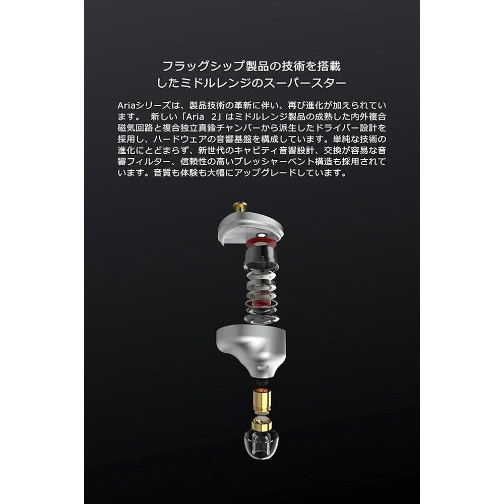Moondrop ARIA 2 in-Ear Headphone with 0.78 2 Pin Cable – Close-up Detail