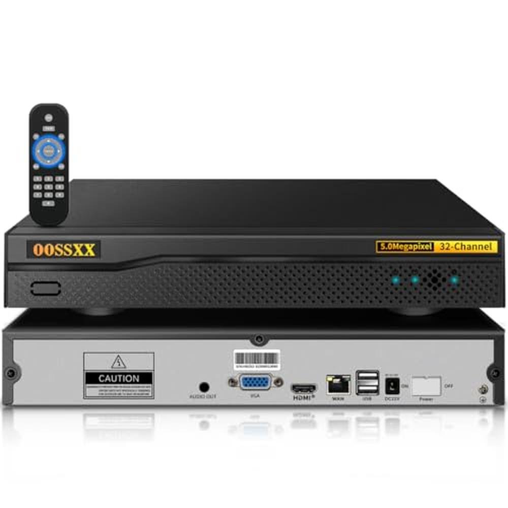 Channel Megapixel: 32-Channel 5.0 Megapixel NVR Network – Front View