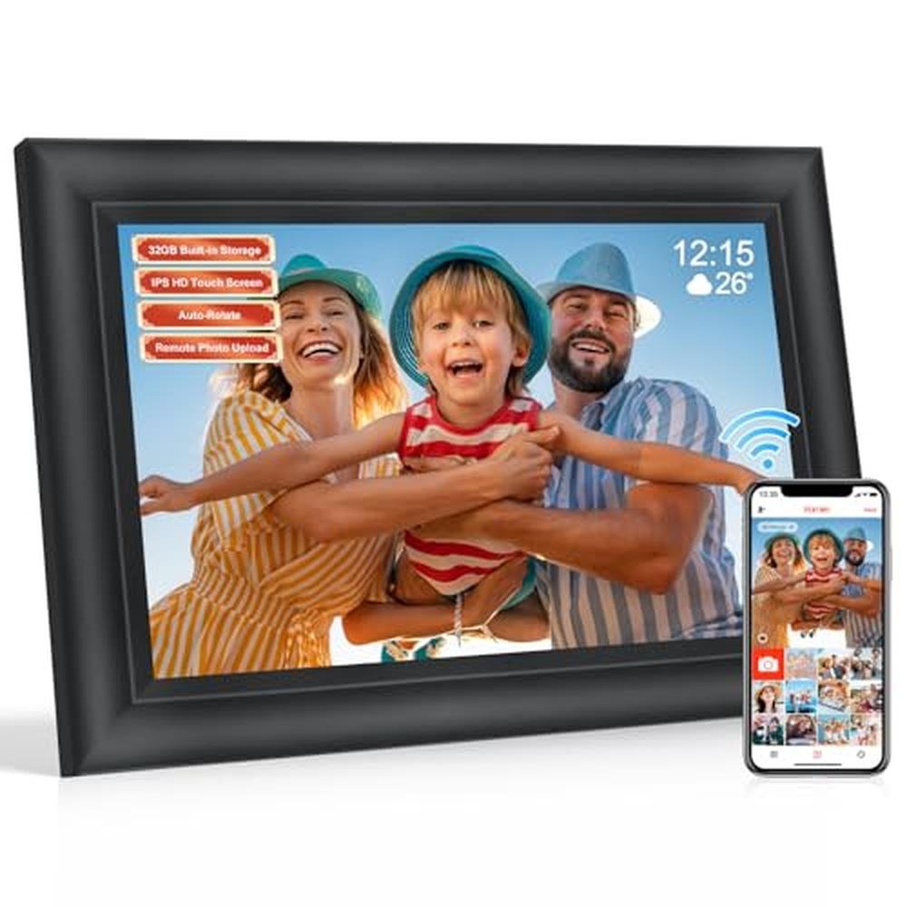 Digital Frame: Frameo 10.1 Inch Smart WiFi Digital Photo – Front View