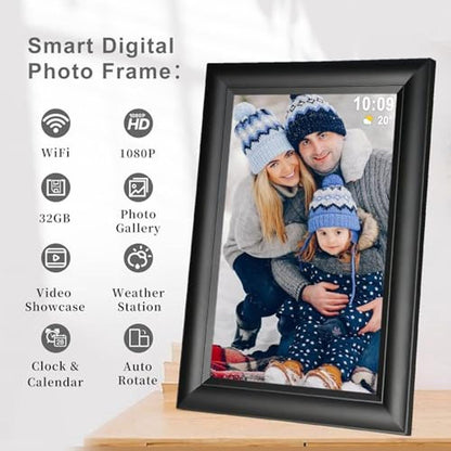 Digital Frame: Frameo 10.1 Inch Smart WiFi Digital Photo – Side View