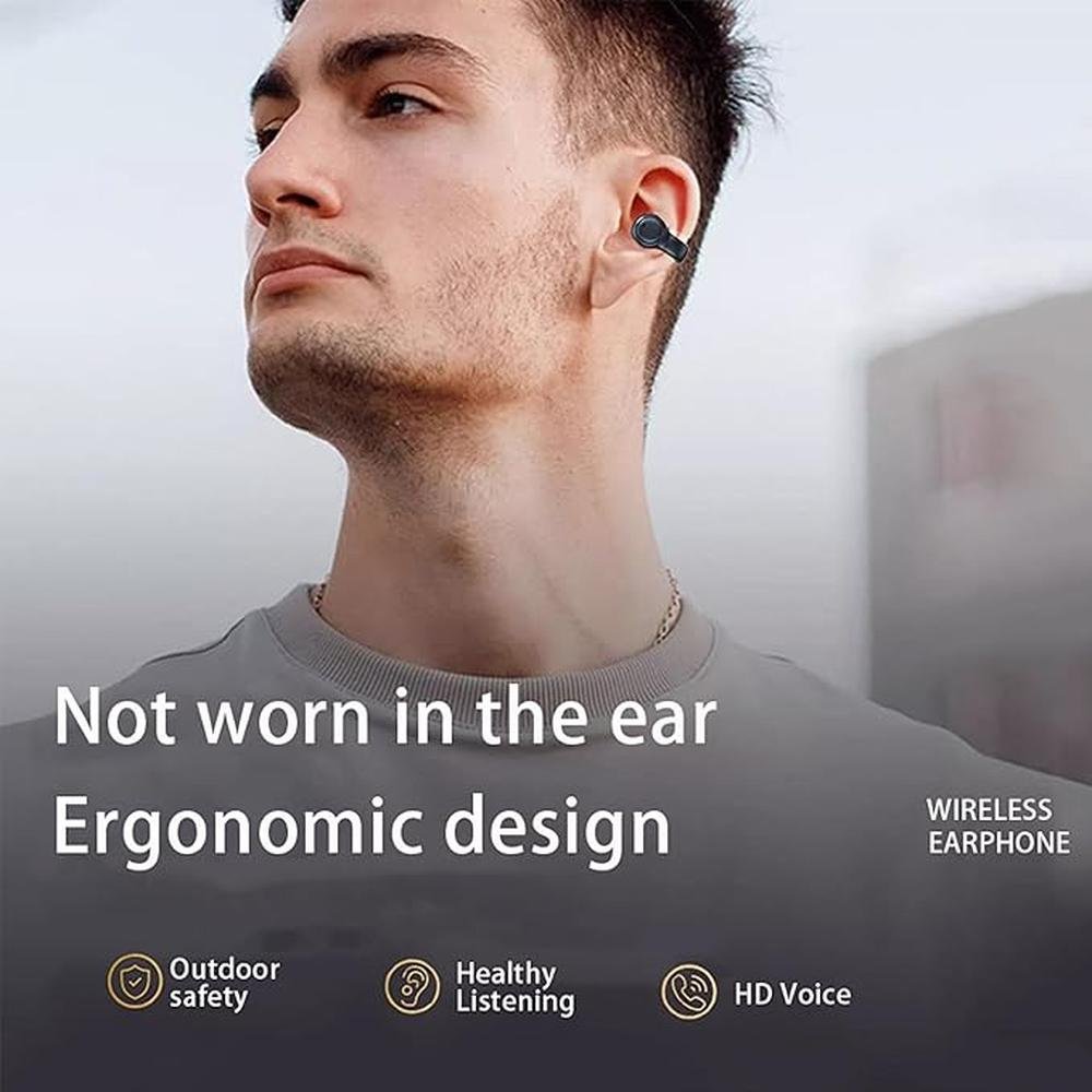 Wireless Earbuds Open Ear Clip Headphones Air Conduction – Side View
