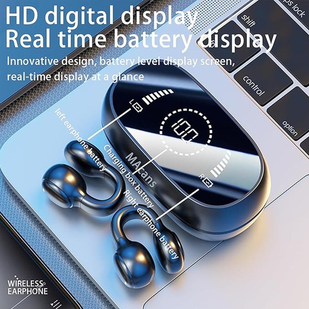 Wireless Earbuds Open Ear Clip Headphones Air Conduction – Close-up Detail
