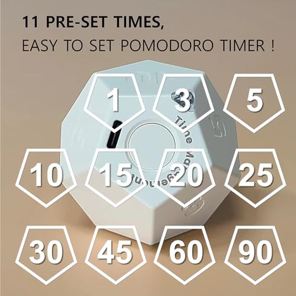Premium Rechargeable Pomodoro Timers – Close-up Detail