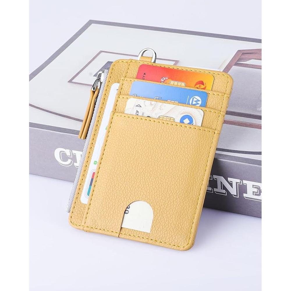 Teskyer Wallet: Slim Minimalist RFID Blocking Credit Card – Side View