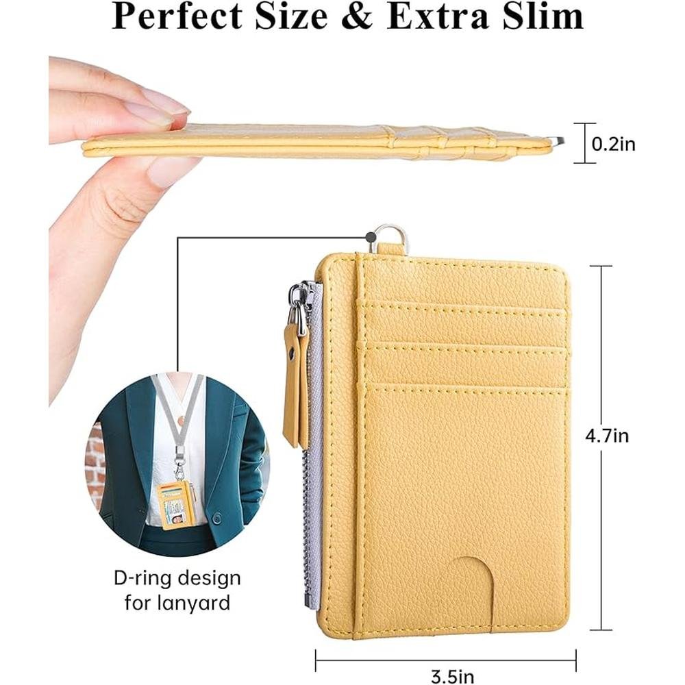 Teskyer Wallet: Slim Minimalist RFID Blocking Credit Card – Packaging