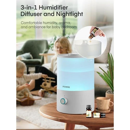 FOHERE Humidifiers: FOHERE 3.2L Top Fill Cool Mist – Close-up Detail